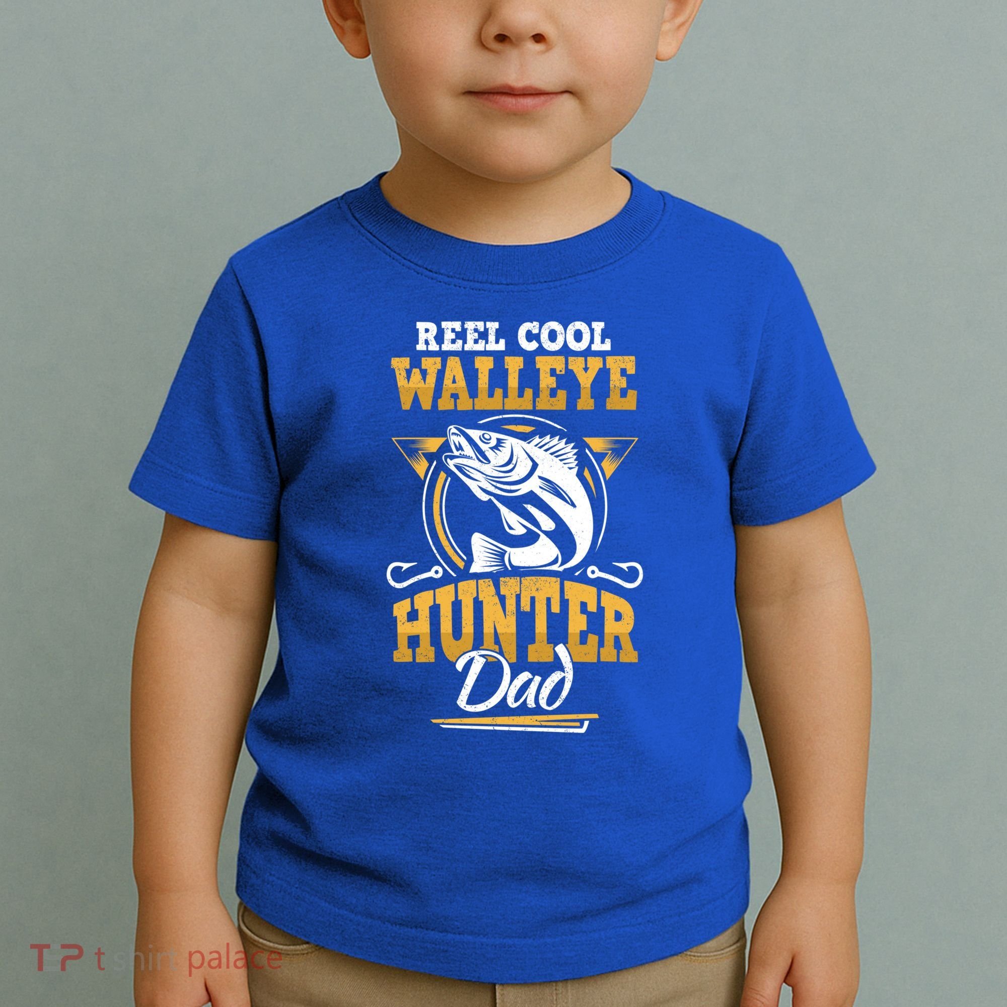 Walleye Angler Fisher And Fishing Dad Gift Toddler T-Shirt