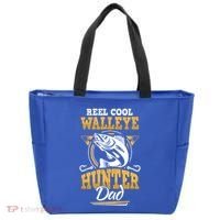 Walleye Angler Fisher And Fishing Dad Gift Tote Bag thumb 0