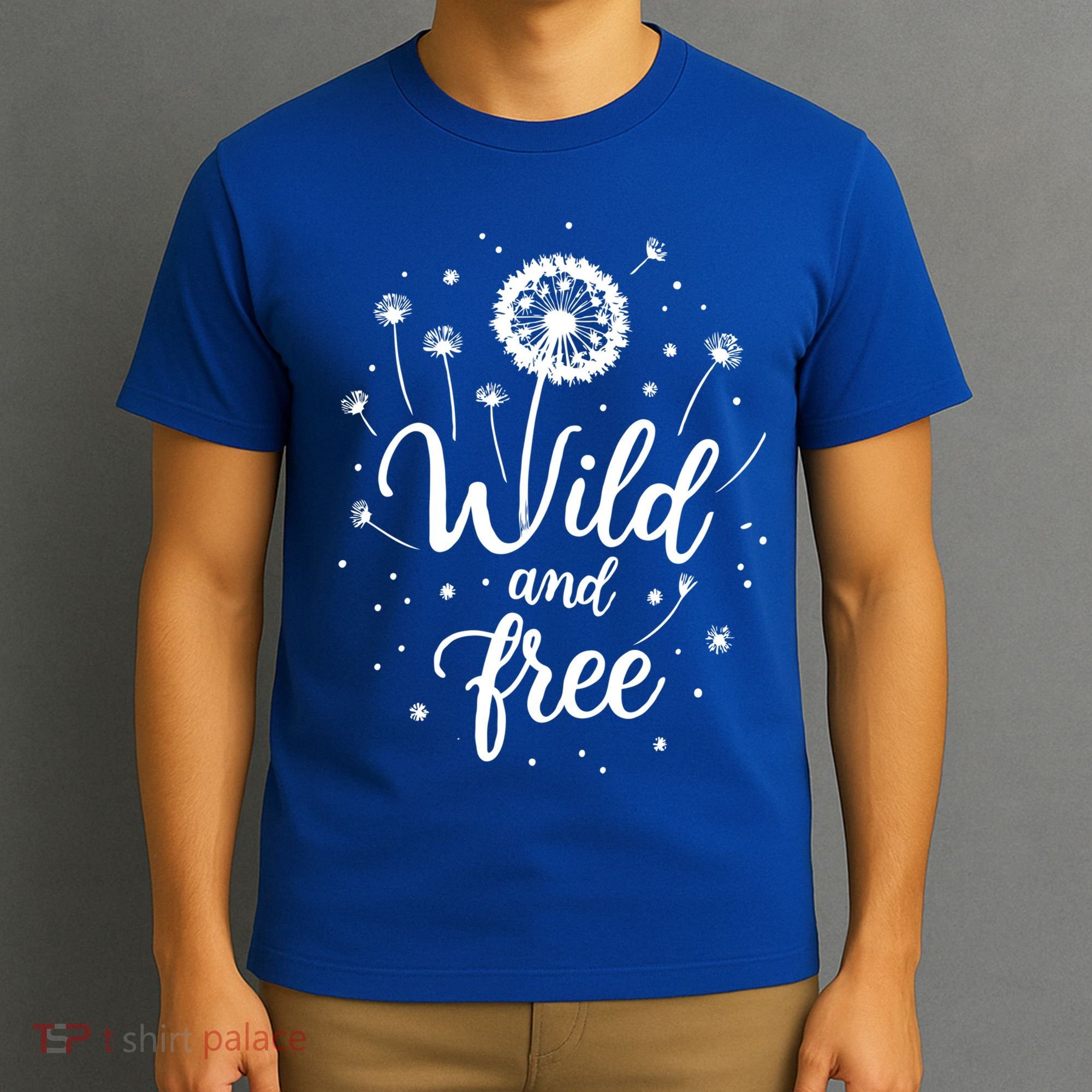 Wild and Free Dandelion Flowers Wildflower Dandelion Lover  T-Shirt