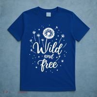 Wild and Free Dandelion Flowers Wildflower Dandelion Lover  T-Shirt thumb 5