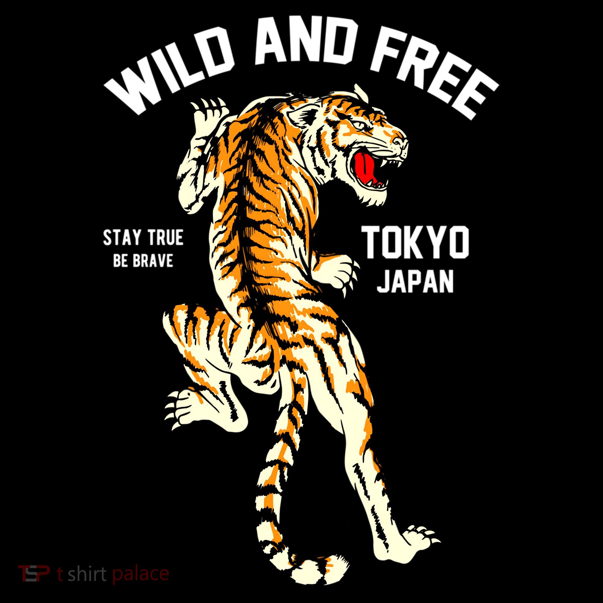 Wild And Free Enjoy Cool Brave Tokyo Japan Wild Tiger Graphic Gift Coffee Mug