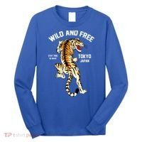Wild And Free Enjoy Cool Brave Tokyo Japan Wild Tiger Graphic Gift Long Sleeve Shirt thumb 0