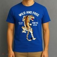 Wild And Free Enjoy Cool Brave Tokyo Japan Wild Tiger Graphic Gift T-Shirt thumb 3