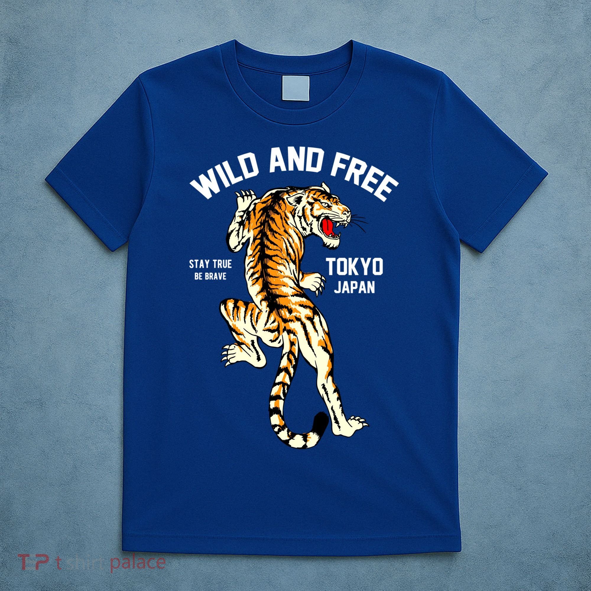 Wild And Free Enjoy Cool Brave Tokyo Japan Wild Tiger Graphic Gift T-Shirt