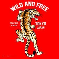 Wild And Free Enjoy Cool Brave Tokyo Japan Wild Tiger Graphic Gift Santa Hat thumb 1