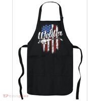 Welder American Flag Welding Gift Usa Patriotic Apron thumb 0