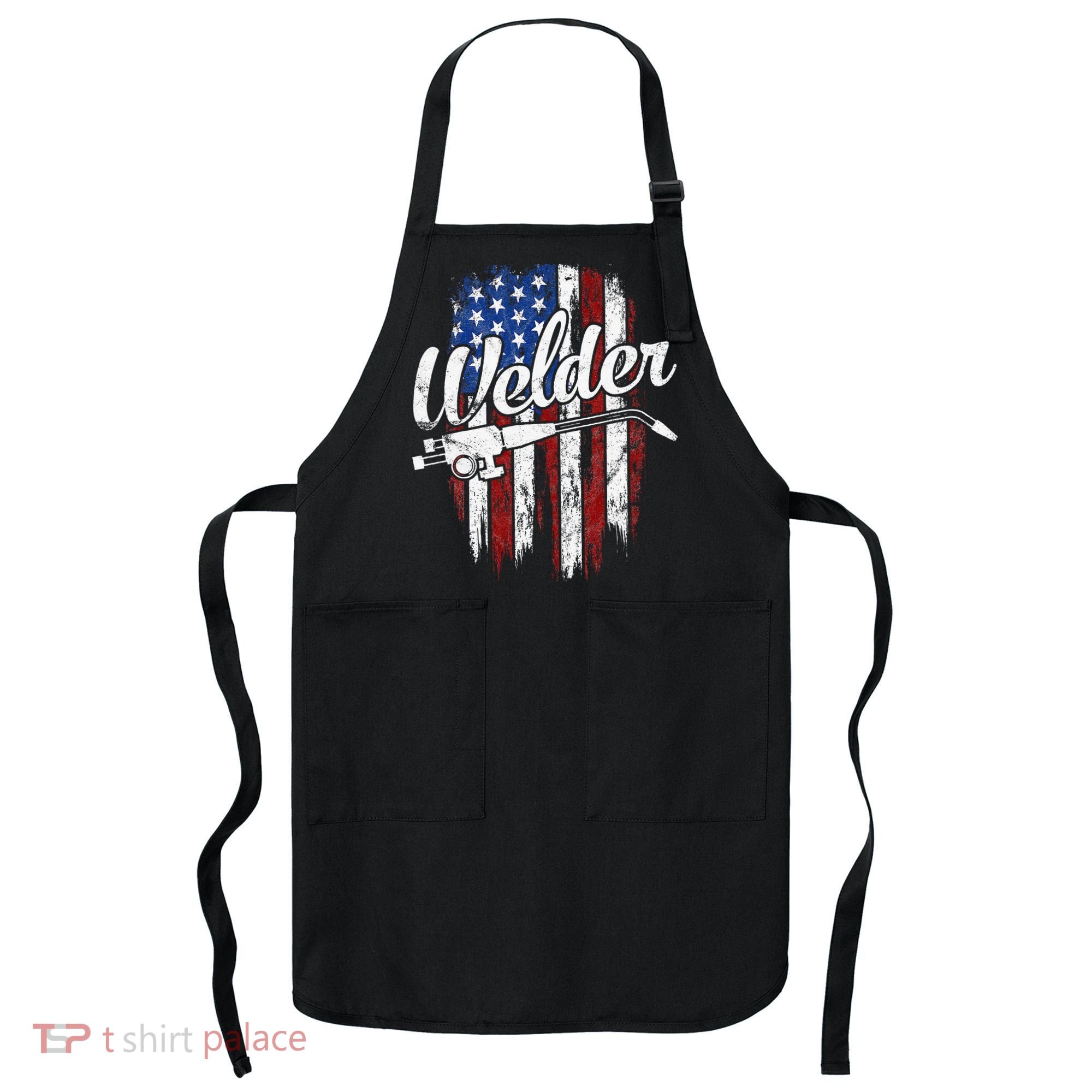 Welder American Flag Welding Gift Usa Patriotic Apron