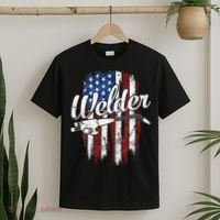 Welder American Flag Welding Gift Usa Patriotic T-Shirt thumb 2