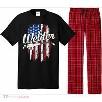 Welder American Flag Welding Gift Usa Patriotic Pajama Set thumb 0