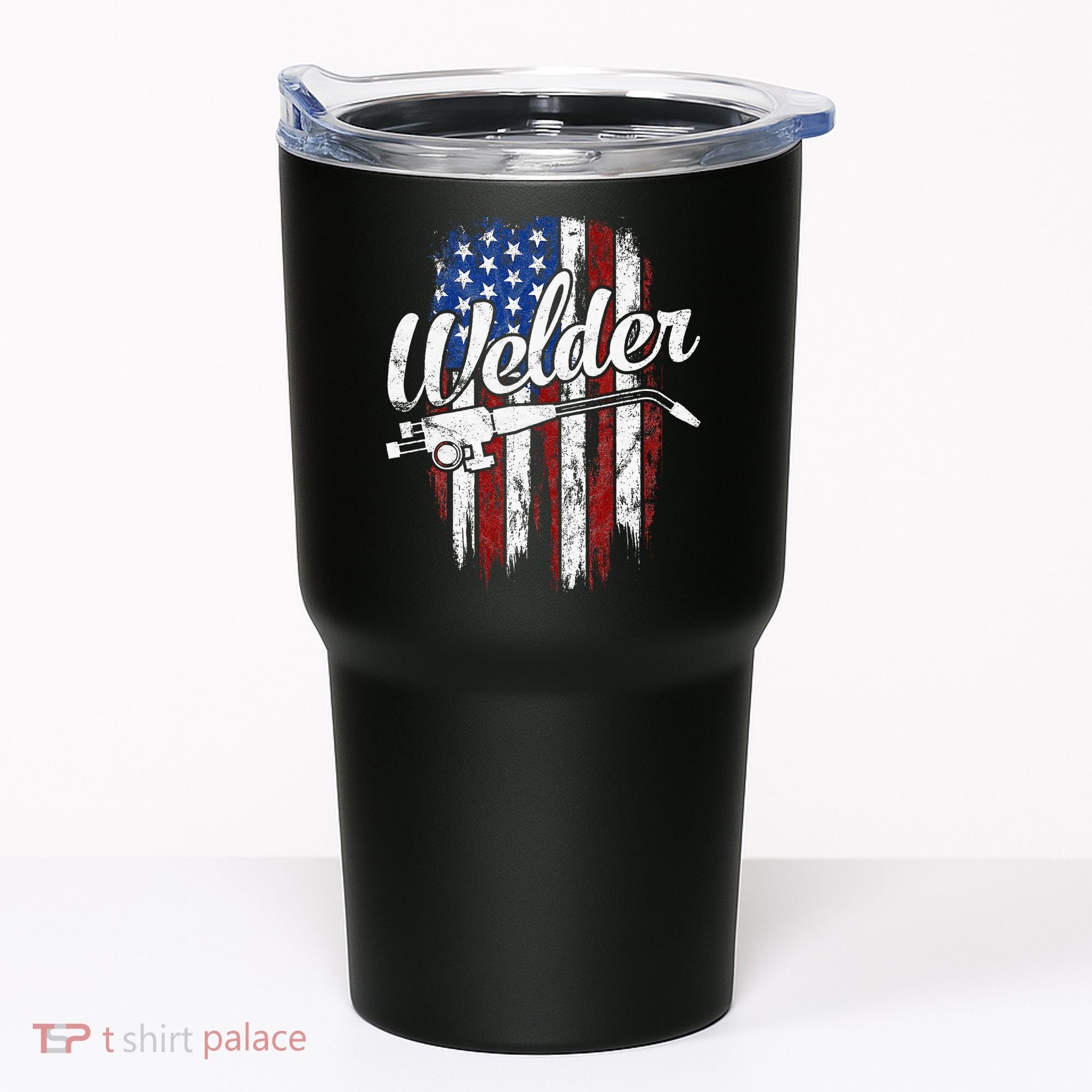 Welder American Flag Welding Gift Usa Patriotic Tumbler
