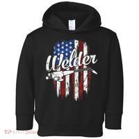 Welder American Flag Welding Gift Usa Patriotic Toddler Hoodie thumb 0