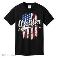 Welder American Flag Welding Gift Usa Patriotic Kids T-Shirt thumb 0