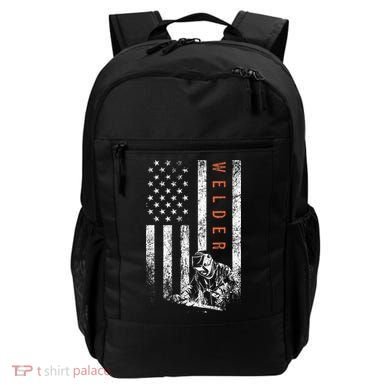 Welder American Flag Design Welding Backpack