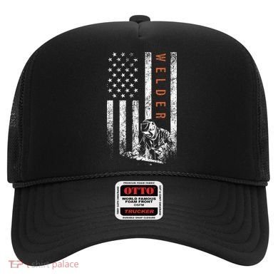 Welder American Flag Design Welding Hat