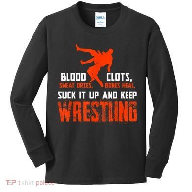 Wrestling Apparel Kids Long Sleeve Shirt