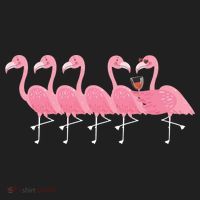 Wine And Flamingo Women's Sweatshirt thumb 2