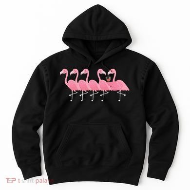 Wine And Flamingo Hoodie