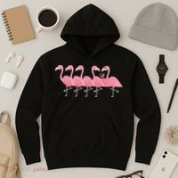 Wine And Flamingo Hoodie thumb 3