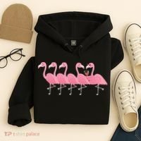 Wine And Flamingo Hoodie thumb 4