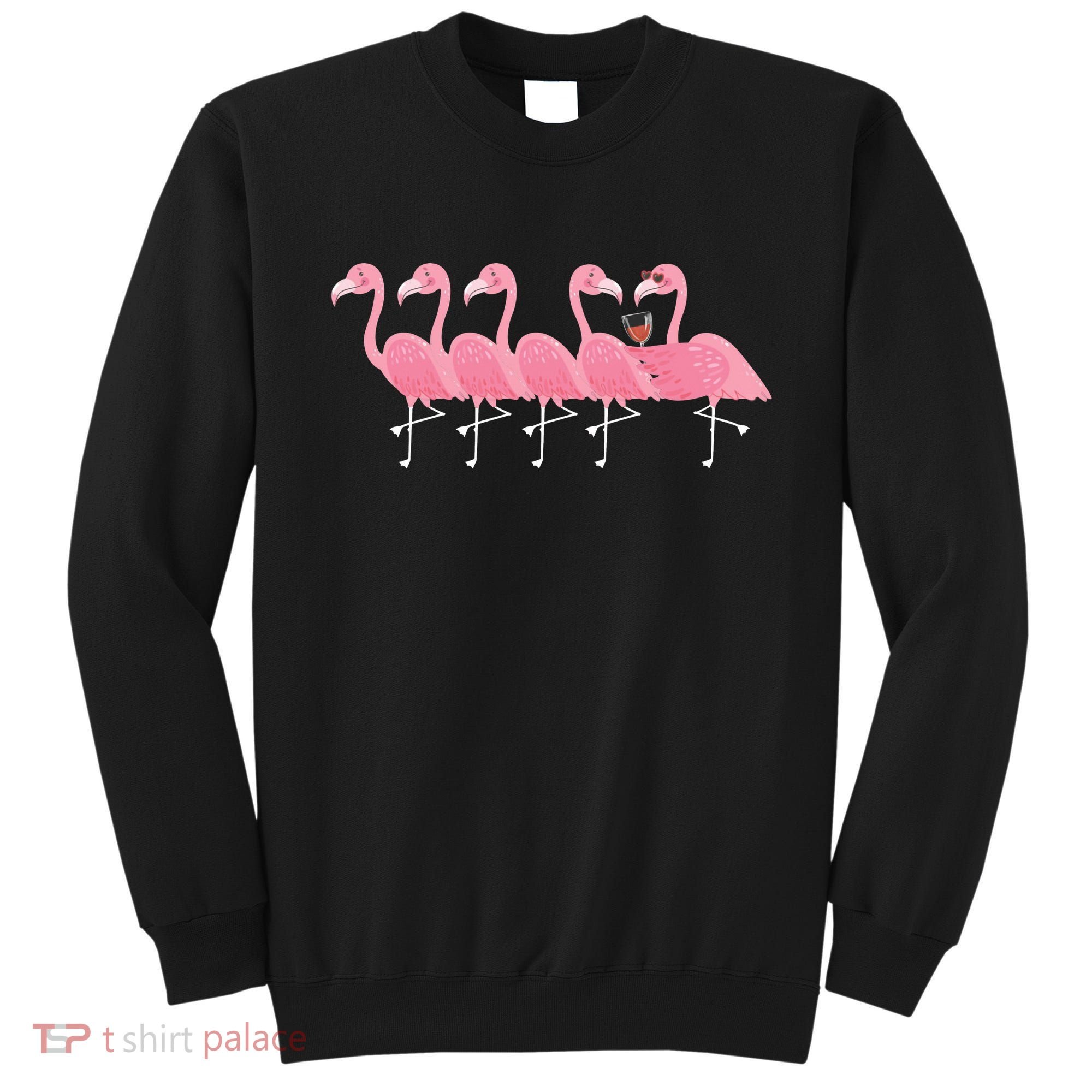 Wine And Flamingo Sweatshirt