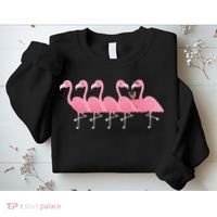 Wine And Flamingo Sweatshirt thumb 2