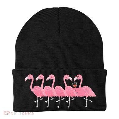 Wine And Flamingo Beanie