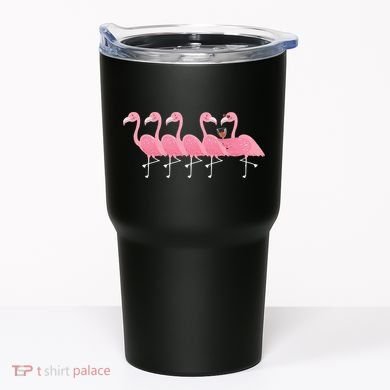 Wine And Flamingo Tumbler