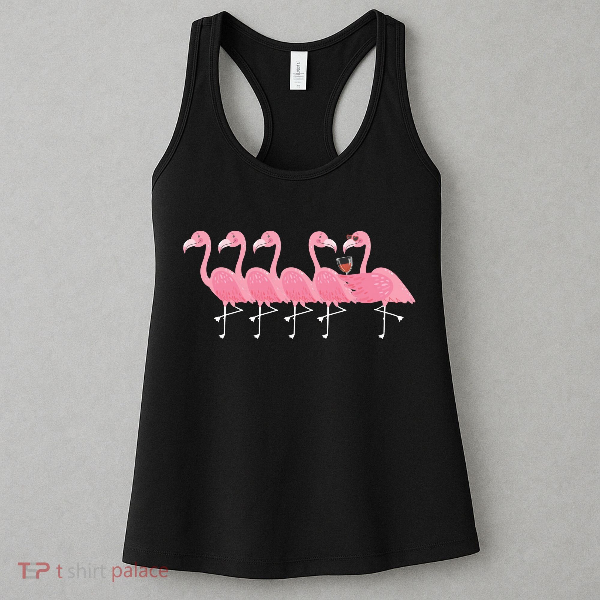 Wine And Flamingo Women's Tank Top