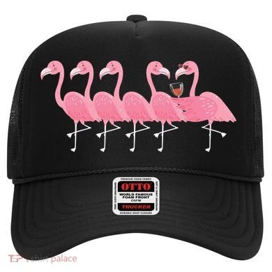 Wine And Flamingo Hat