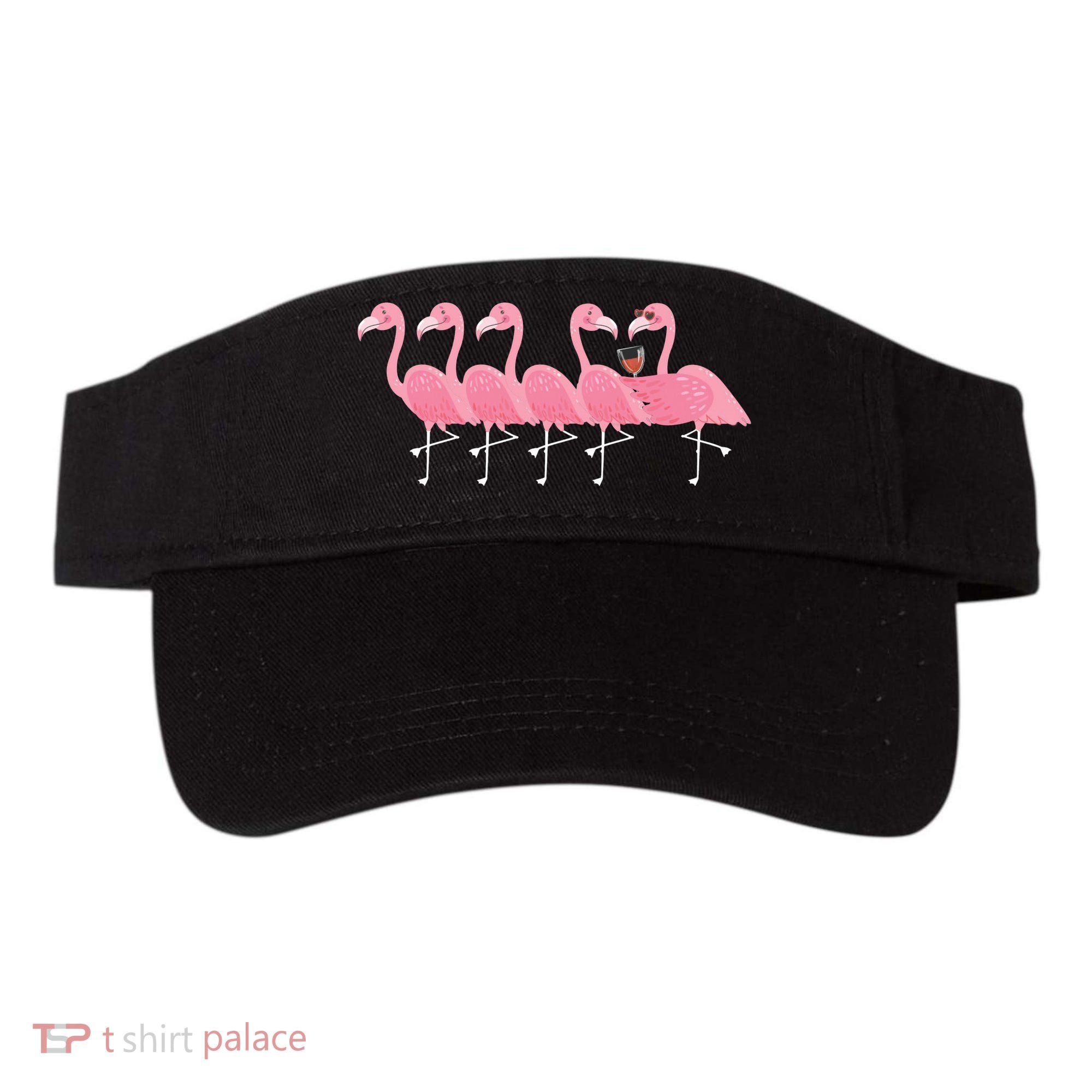 Wine And Flamingo Visor