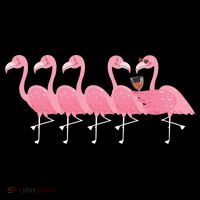 Wine And Flamingo Women's T-Shirt thumb 6