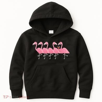 Wine And Flamingo Kids Hoodie