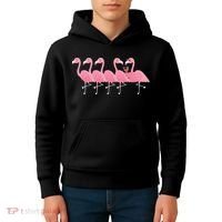 Wine And Flamingo Kids Hoodie thumb 4