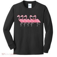Wine And Flamingo Kids Long Sleeve Shirt thumb 0