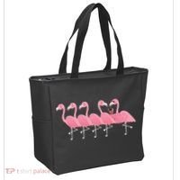 Wine And Flamingo Tote Bag thumb 2