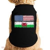 Welsh American Flag Wales Usa Pride America Doggie Tank thumb 0