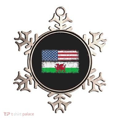 Welsh American Flag Wales Usa Pride America Ornament