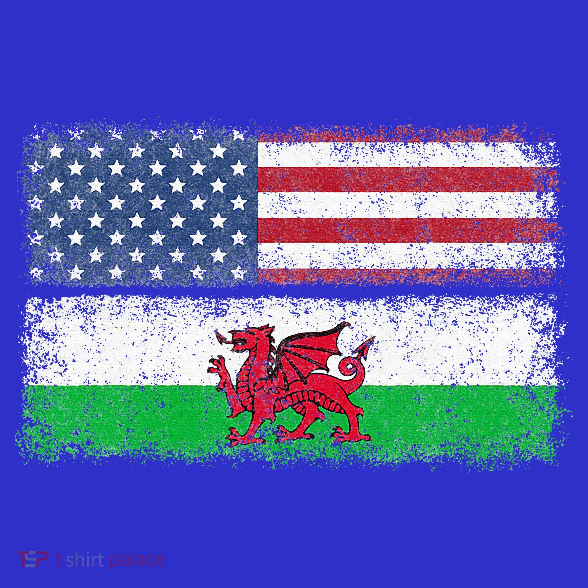 Welsh American Flag Wales Usa Pride America Women's Tank Top