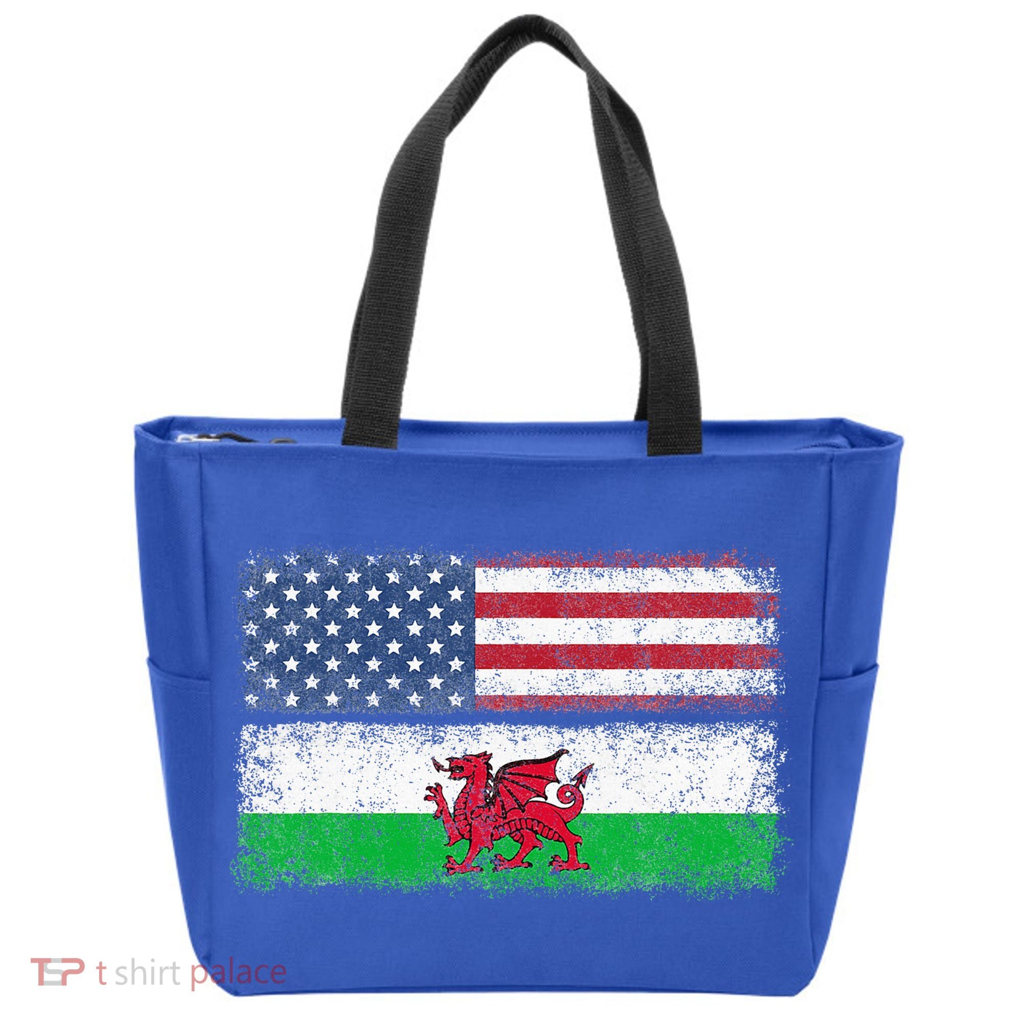 Welsh American Flag Wales Usa Pride America Tote Bag
