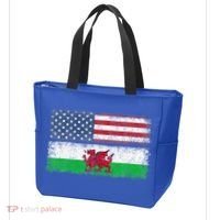 Welsh American Flag Wales Usa Pride America Tote Bag thumb 3