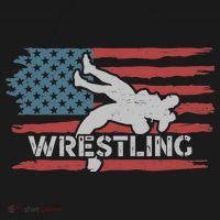 Wrestling American Flag Ring Athlete Wrestler Coach Premium Women's Hoodie thumb 2