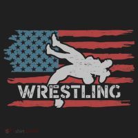 Wrestling American Flag Ring Athlete Wrestler Coach Premium Hat thumb 2
