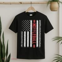 Wiffleball American Flag 4th of July Cool Player Novelty T-Shirt thumb 2