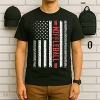 Wiffleball American Flag 4th of July Cool Player Novelty T-Shirt thumb 6