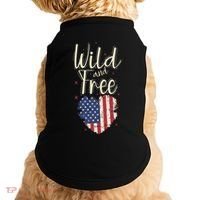 Wild And Free Usa Heart Doggie Tank thumb 0