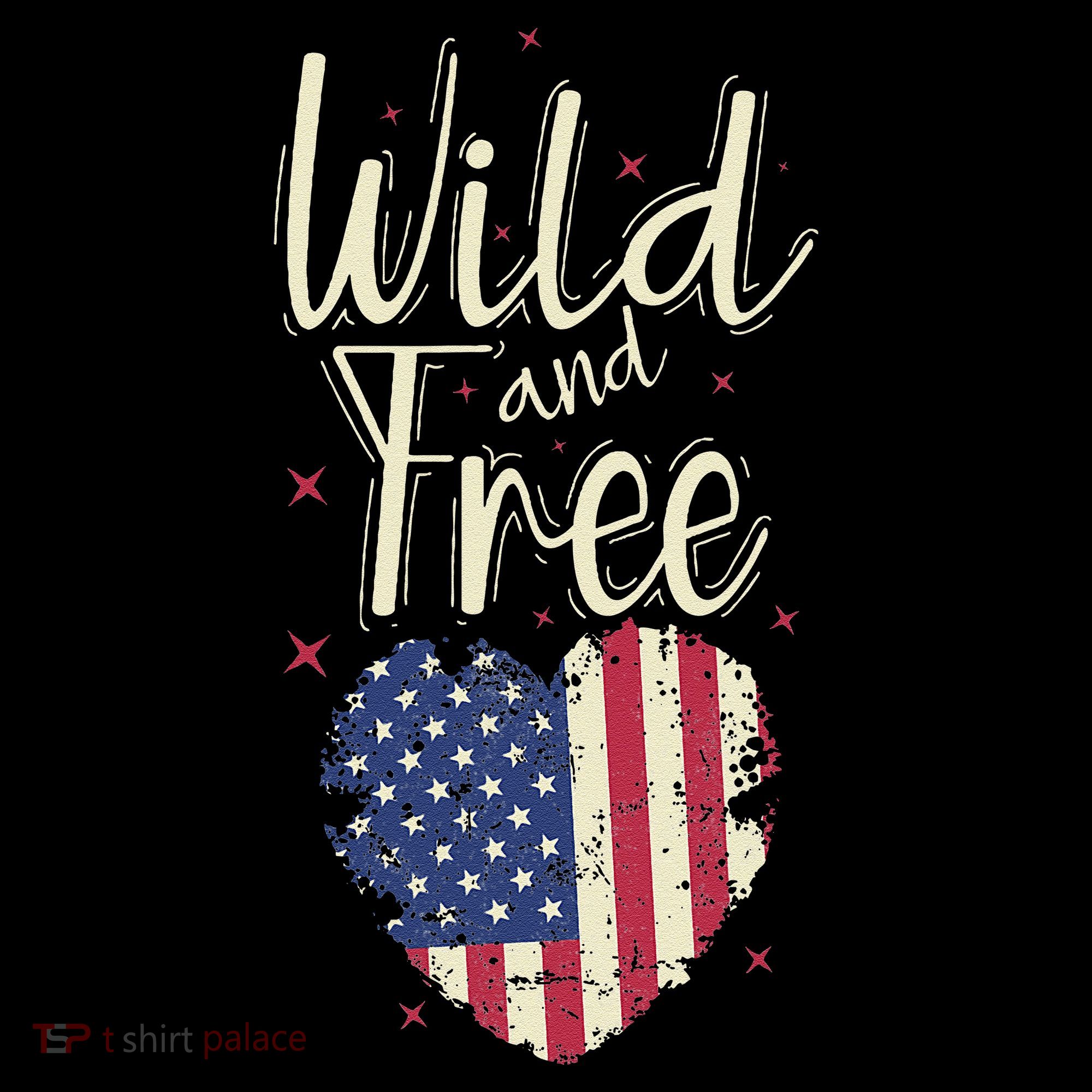Wild And Free Usa Heart Coffee Mug