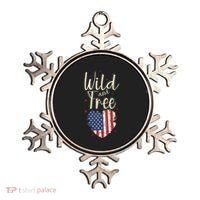 Wild And Free Usa Heart Ornament thumb 0