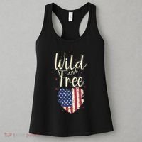 Wild And Free Usa Heart Women's Tank Top thumb 3