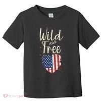Wild And Free Usa Heart Toddler T-Shirt thumb 0