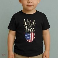 Wild And Free Usa Heart Toddler T-Shirt thumb 2